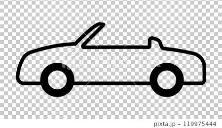 オープンカーのアイコン オープンカーのアイコン 119975444