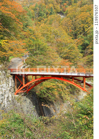 秋の秋山郷　前倉橋 119976507