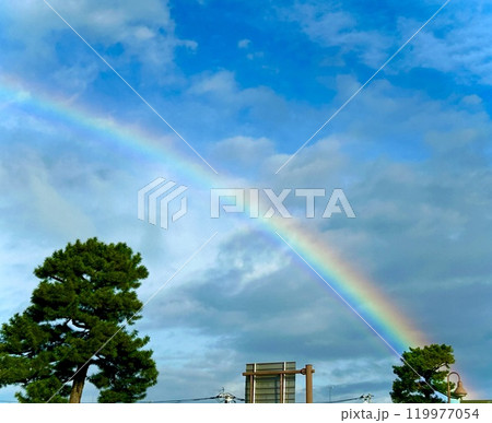 雨上がりの虹 119977054