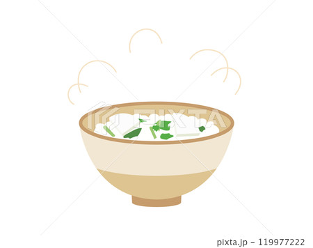 七草がゆをイメージしたイラスト 119977222