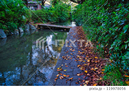 二ヶ領用水と宿河原堰取水口の風景 119978056