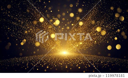 キラキラのパーティクル3DCG背景素材 119978181