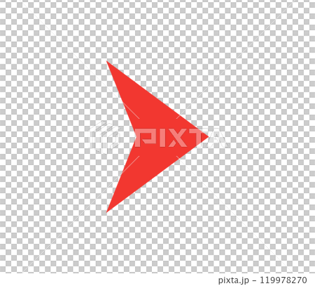 簡單的紅色箭頭圖示圖向量 簡單的紅色箭頭圖示圖向量 119978270