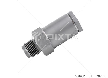 New pressure relief valve white background close up 119978788
