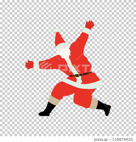 Vector illustration of Santa Claus posing in a funny way Vector illustration of Santa Claus posing in a funny way 119979430