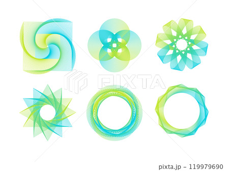 ラインアート グラフィック 素材 119979690