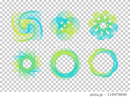 ラインアート グラフィック 素材 119979690