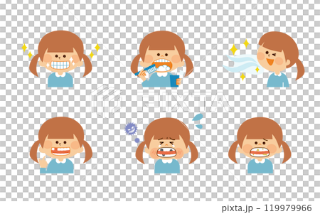 子供　歯の健康　イメージイラスト素材 119979966