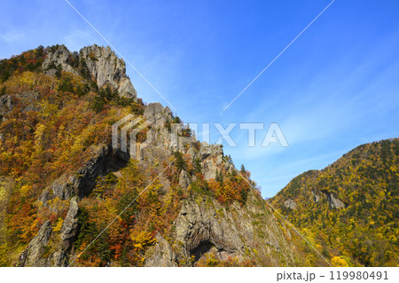 北海道 定山渓 豊平峡の紅葉 119980491