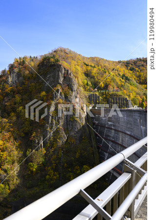 北海道 定山渓 豊平峡ダムの紅葉 119980494