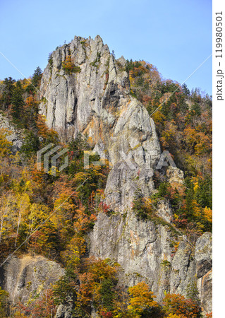 北海道 定山渓 豊平峡の紅葉 119980501