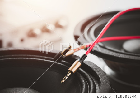 Red AUX cable Red AUX cable 119981544