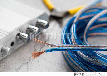 Transparent speaker wire 119981569