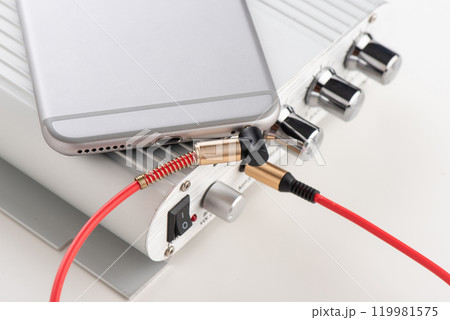 Red AUX cable 119981575