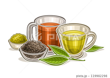 Vector logo for Tea Drink Vector logo for Tea Drink 119982298