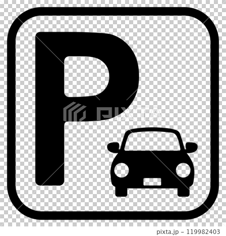 停車標誌標誌 119982403