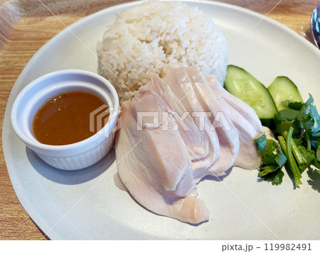 カオマンガイ 海南鶏飯 タイのチキンライス定番料理 119982491
