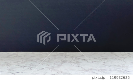 大理石風の床と黒い背景 大理石風の床と黒い背景 119982626