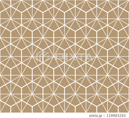 The geometric pattern with lines. Seamless vector background. White and beige texture. Graphic modern pattern. Simple lattice graphic design The geometric pattern with lines. Seamless vector background. White and beige texture. Graphic modern pattern. Simple lattice graphic design 119983283
