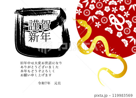 巳 年賀状 干支 背景 巳 年賀状 干支 背景 119983569