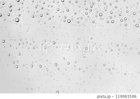 Water drops background, backdrop glass covered with drops of water. bubbles in water Water drops background, backdrop glass covered with drops of water. bubbles in water 119983586
