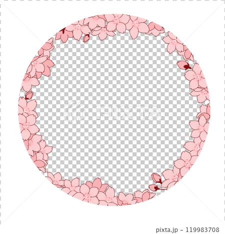 桜の花のベクター素材イラスト 桜の花のベクター素材イラスト 119983708