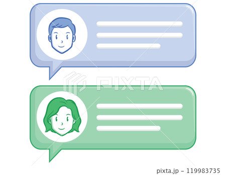 Chat Notification Message with Contact Photo Chat Notification Message with Contact Photo 119983735