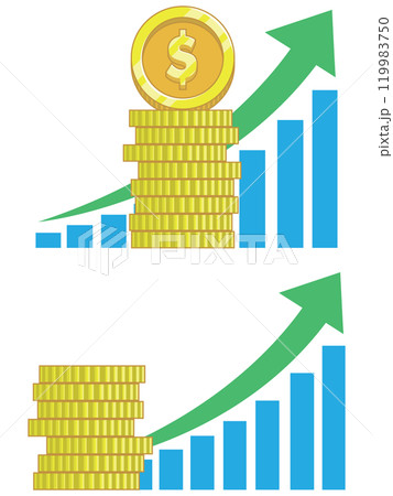 Coin Graph Up Value Exchange Increase Coin Graph Up Value Exchange Increase 119983750