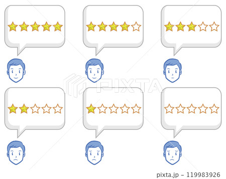 Review Stars Man Big Chat Message 119983926
