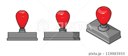 Rubber Stamp Approval Ink Polymer Seal Rubber Stamp Approval Ink Polymer Seal 119983933