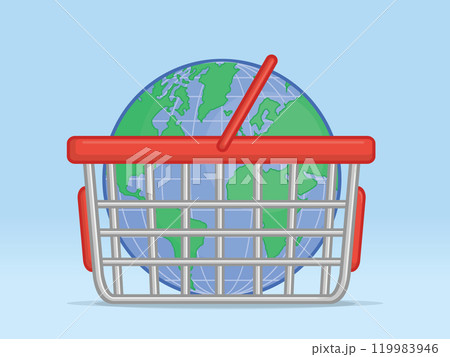 Shopping Basket World Globe International Trades 119983946