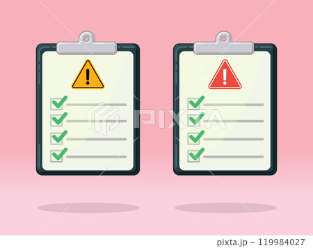 To Do List Triangle Warning Notice 119984027