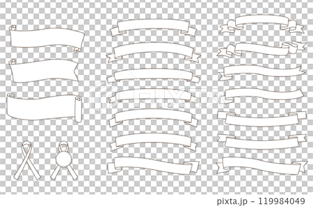Ribbon frame vector illustration Ribbon frame vector illustration 119984049
