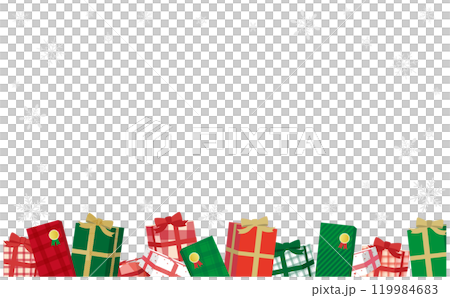 クリスマスのかわいいベクターイラスト背景素材 119984683