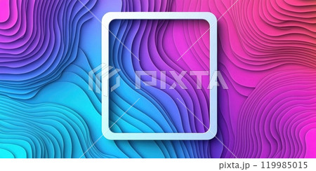 D Paper Cut Layered Background with Space for Text 119985015