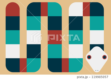 年賀状 年賀素材 巳年 119985057