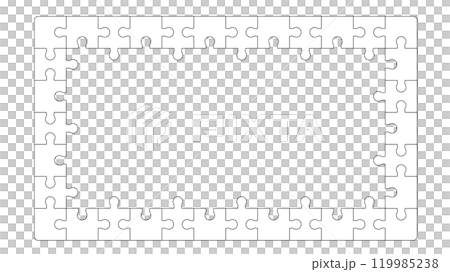 連結したジグソーパズルのピース 119985238