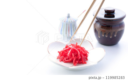 刻み紅生姜 （ 紅生姜の千切り ） 119985283