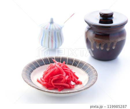 刻み紅生姜 （ 紅生姜の千切り ） 119985287