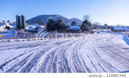 雪道　蒜山高原 119985340