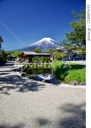 忍野八海の富士山 119985451