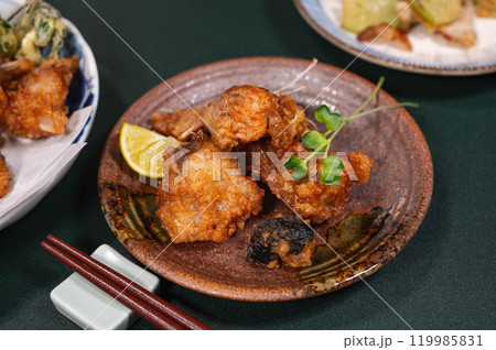 アンコウの唐揚げ アンコウの唐揚げ 119985831