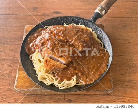 スパカツ　道東名物スパカツ　ミートソーススパゲッティカツレツ 119985840
