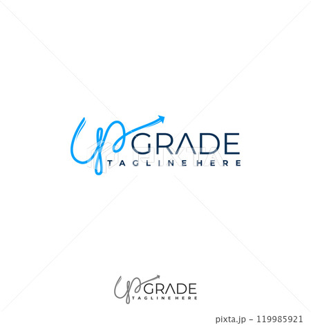 Letter Upgrade logo simple modern concept for your company 119985921