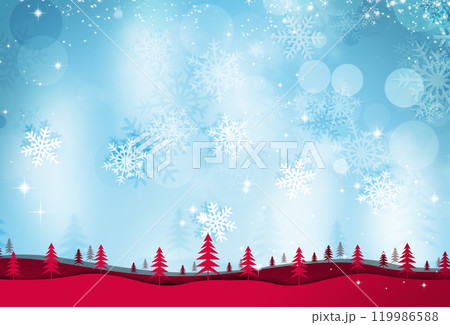 red fir trees illustration background 119986588