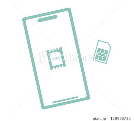 スマートフォンとデュアルSIM イメージ スマートフォンとデュアルSIM イメージ 119986786