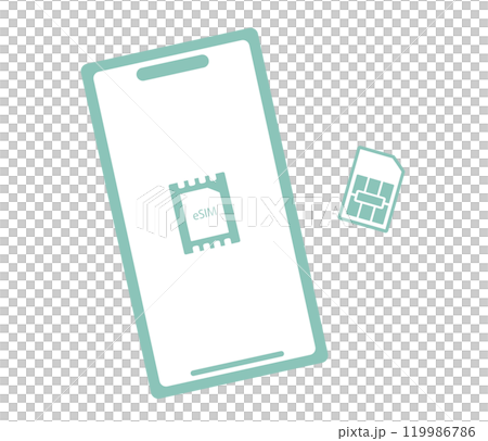スマートフォンとデュアルSIM イメージ スマートフォンとデュアルSIM イメージ 119986786