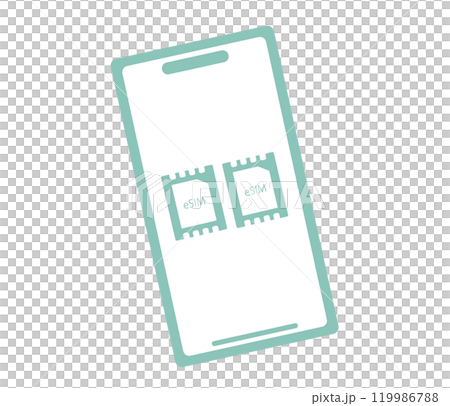 スマートフォンとデュアルSIM　イメージ 119986788
