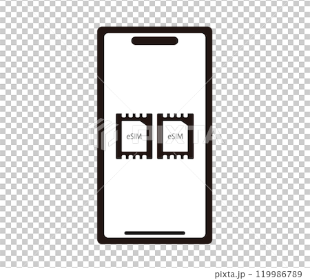 スマートフォンとデュアルSIM イメージ スマートフォンとデュアルSIM イメージ 119986789