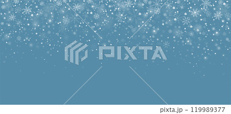 Winter snowflakes background, falling white flakes and fantasy snowfall Winter snowflakes background, falling white flakes and fantasy snowfall 119989377